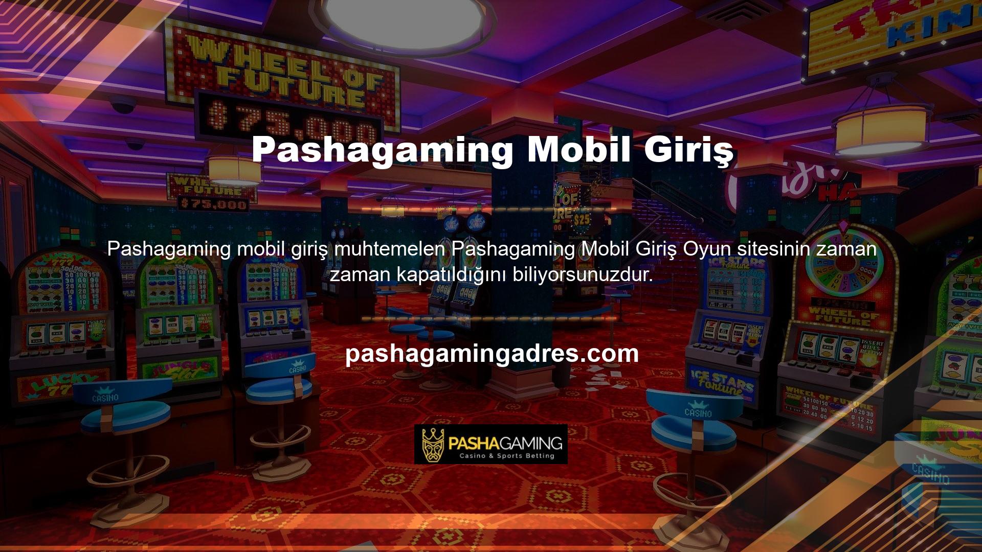 Bu sorunlar, Pashagaming çevrimiçi bahis sitesinin mobil girişli bir canlı oyun ve casino sitesi olmasından kaynaklanmaktadır