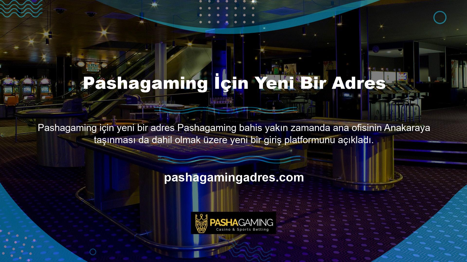 Yeni Pashagaming bahis giriş adresi ile platforma üye olan oyun ve casino oyuncuları hesaplarına erişim sağlayabilmektedir